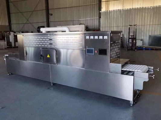 Horno secador de microondas de cinturón de flores de frutas de 24 kW